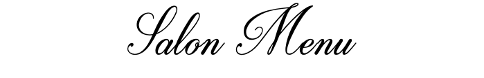Salon Menu
